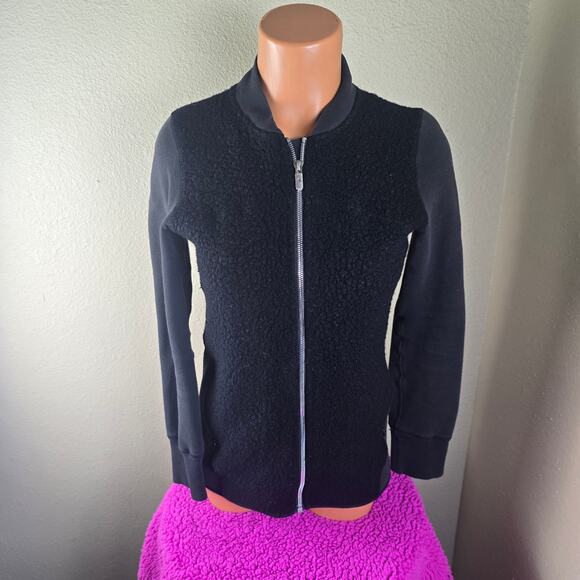 Lululemon Stand Out Sherpa Jacket Black Size 4 W4AKOSqqq - Picture 6 of 11